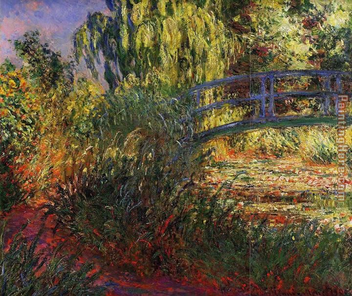 Path along the Water-Lily Pond painting - Claude Monet Path along the Water-Lily Pond art painting